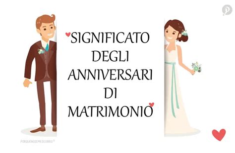 Significato degli anniversari di matrimonio .